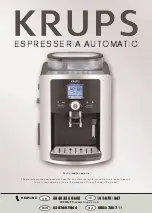 Krups ESPRESSERIA AUTOMATIC Manual предпросмотр