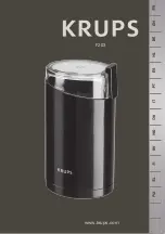 Preview for 2 page of Krups EVERYDAY COFFEE AND SPICE MILL F20342 Series Manual