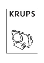 Preview for 1 page of Krups Food Slicer Universal F372 Series Manual