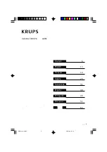 Предварительный просмотр 3 страницы Krups GRB1 Manual