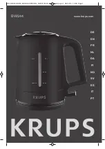 Krups PROAROMA BW244 Series Manual preview