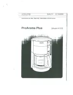 Krups PROAROMA PLUS Instructions For Use Manual preview