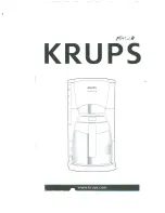 Предварительный просмотр 1 страницы Krups ProcafeTherm Instructions For Use Manual