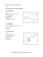 Preview for 100 page of KS Motorcycles K-LIGHT125 Maintenance Manual