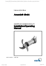 Preview for 1 page of KSB Amamix direkt Installation & Operating Manual