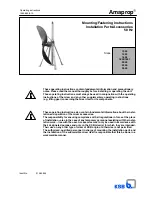 KSB Amaprop 1200 Mounting And Installation Instructions Manual preview