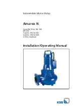 Preview for 1 page of KSB Amarex N series Installation And Operating Manual