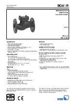 Preview for 1 page of KSB BOA-R Operating Instructions