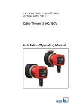 KSB Calio-Therm S NC/NCV Installation & Operating Manual предпросмотр