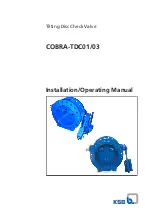 KSB COBRA-TDC01/03 Installation & Operating Manual предпросмотр