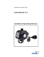 Preview for 1 page of KSB Controlmatic E Installation & Operating Manual