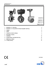 KSB DANAIS 150 Operating Instructions Manual preview