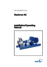 Preview for 1 page of KSB Etachrom NC Installation & Operating Manual