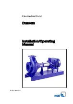 Preview for 1 page of KSB Etanorm Installation & Operating Manual