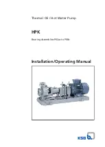 KSB HPK Series Installation & Operating Manual предпросмотр