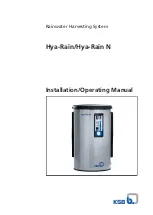 KSB Hya-Rain Installation & Operating Manual preview