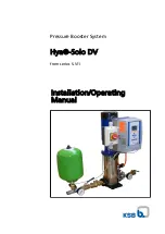 Предварительный просмотр 1 страницы KSB Hya-Solo DV Series Installation & Operating Manual