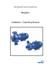 KSB Megabloc Installation & Operating Manual preview