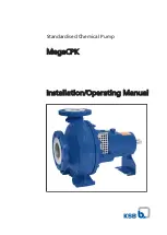 KSB MegaCPK Installation & Operating Manual preview