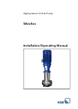 KSB Movitec Series Installation & Operating Manual preview