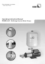 KSB Multiboost Operating Instructions Manual preview