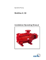 Preview for 1 page of KSB Multitec A SX Installation & Operating Manual