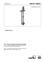 KSB RWCN Original Manual предпросмотр