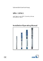 Preview for 1 page of KSB UPA Installation & Operating Manual