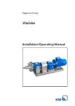 KSB Vitalobe Installation & Operating Manual предпросмотр