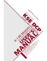 Предварительный просмотр 1 страницы KSE DCP K-100 User Manual