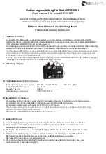 Preview for 1 page of KSE-LIGHTS KS-5008 User Manual