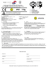 Предварительный просмотр 1 страницы KSE-LIGHTS KS-7650 Manual