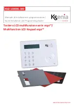 Ksenia KSI2100000.300 Quick Installation And Programming Manual preview