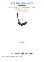 KSH International WPC-832-2-Modbus-MQTT User Manual preview