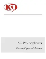 Preview for 1 page of KSI SC Pro Owner'S/Operator'S Manual