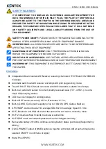 Preview for 2 page of KSNTEK KSN55-C Series User Manual