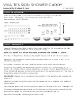 KSP VIVA TENSION SHOWER CADDY 71021 Assembly Instructions preview