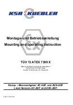 Preview for 1 page of KSR KUEBLER AF-ADF Mounting And Operating Instructions