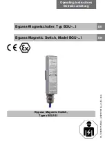 Preview for 1 page of KSR KUEBLER BGU I Series Operating Instructions Manual