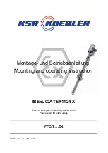 Preview for 1 page of KSR KUEBLER FFG-TxEX Series Mounting And Operating Instructions