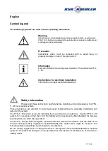 Preview for 27 page of KSR KUEBLER FFG-TxEX Series Mounting And Operating Instructions