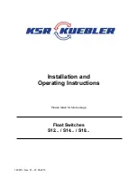 Preview for 1 page of KSR KUEBLER S12... Installation And Operating Instructions Manual