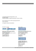 Предварительный просмотр 2 страницы KSR KUEBLER WIKA BLM-SF-FM Operating Instructions Manual