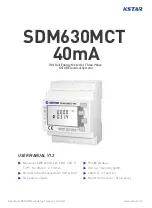 Предварительный просмотр 1 страницы KStar EASTRON SDM630MCT 40mA User Manual