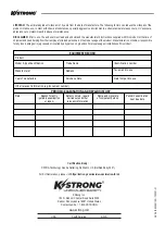 Preview for 4 page of KStrong AFA935831 User Instruction Manual