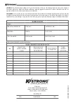 Preview for 4 page of KStrong UFZ850100 User Instruction Manual