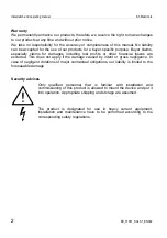 Предварительный просмотр 2 страницы KT-Elektronik SOL3-1 Installation And Operating Manual