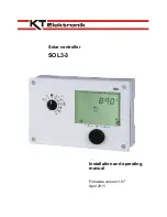 KT-Elektronik SOL3-3 Installation And Owner'S Manual предпросмотр