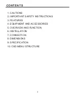 Preview for 3 page of KT&C HIGH RESOLUTION DOME CAMERA Operation Manual