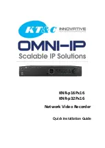 KT&C KNR-p16Px16 Quick Installation Manual предпросмотр